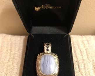 Judith Ripka Sterling Blue Lace Agate 