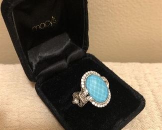 Judith Ripka Sterling Turquoise 