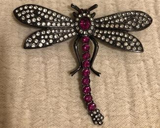 Joan Rivers Rhinestone Brooch