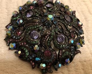 Joan Rivers Rhinestone Brooch