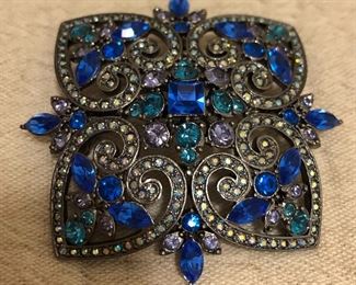 Joan Rivers Rhinestone Brooch