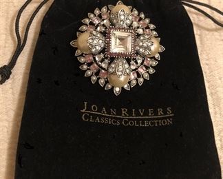Joan Rivers Rhinestone Brooch