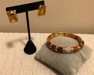 Joan Rivers Bracelet & Earrings 