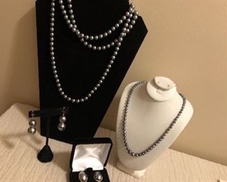 Faux Black Pearls