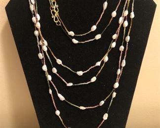 Indian Sterling Crystal Pearl 