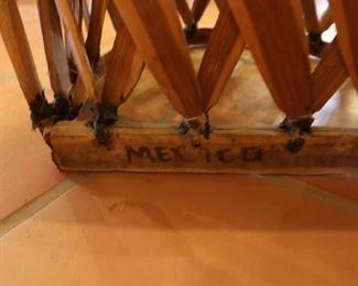 Mexican equipale pigskin leather chair