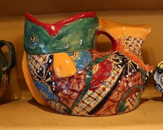 Mexican, South American, European pottery and ceramics