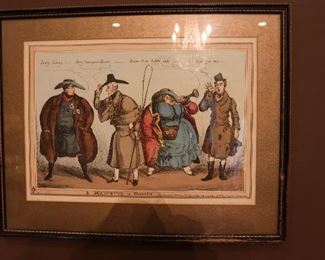Antique English cartoon