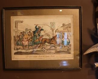 Antique English cartoon