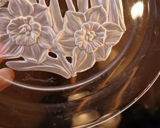 Vintage crystal plates Yamamoto