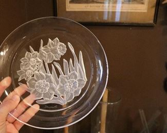 Vintage crystal plates Yamamoto