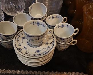 Vintage porcelain cups and saucers