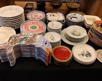 Vintage dishes Italian, other European