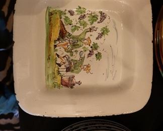 Vintage painted dishes