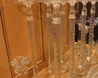Crystal candlesticks