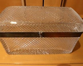 Crystal and sterling box