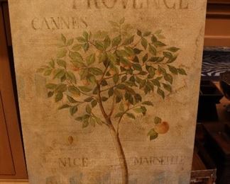 French provincial print on canvas