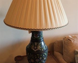 Cloisonne table lamp