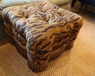 A. Rudin ottoman tiger print