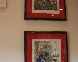 Charles Lucien Pinçon framed lithograph