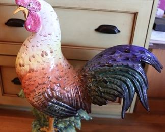 Ceramic rooster