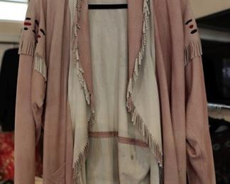 Lina Lee fringed suede coat