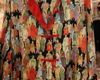 Vintage Natori figural print ensemble