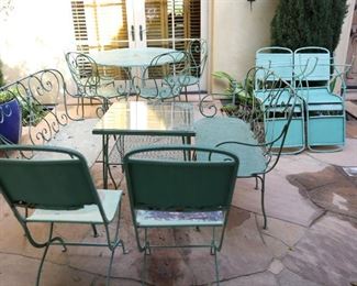 Wrought iron patio furniture