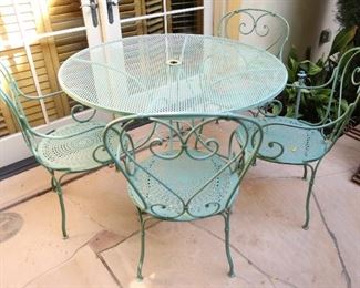 Wrought iron patio furniture
