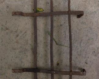 antique wrought iron window grate
