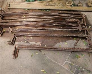 antique wrought iron bars