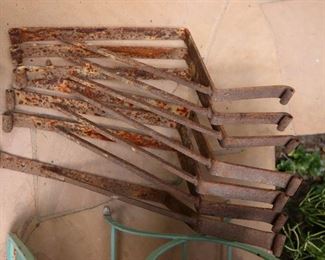 antique wrought iron brackets