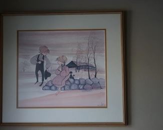 Signed P. Buckley Moss print.