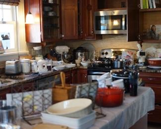 Kitchen full to the brim with everything you need to complete your baking or cooking needs.