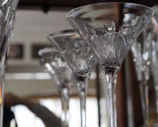 Classic Martini glasses. They just taste better in crystal marked Waterford