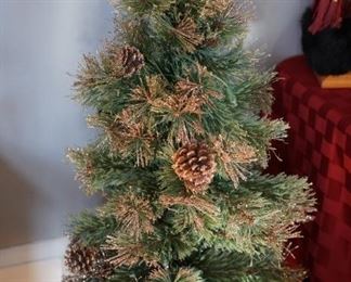 Many decorated trees with sparkles and more