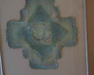 Original framed paper sculpture.