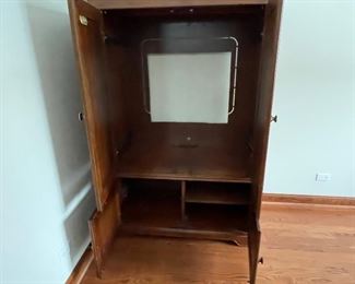 Additional view of inside of armoire