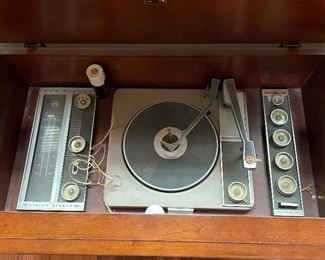 Additional view of inside of phonograph console