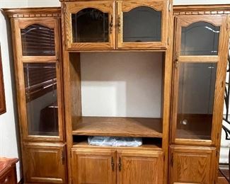 3 piece cabinet - great for re-purposing into a wine bar - 81"H x 21"D x 82"W,  was $295, NOW $100