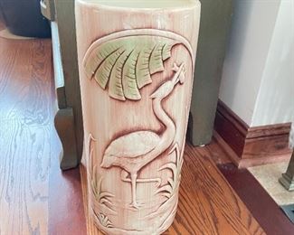 Ceramic umbrella stand, 18"H,  was $20, NOW $10