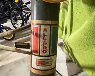 AllPro sticker on front of bike