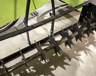 Additional close-up view of aerator attachment