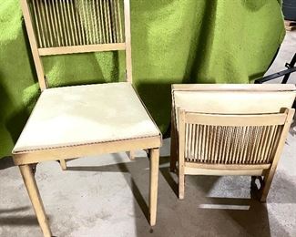 Pair of Vintage wood fold up chairs,  $25 pair
