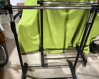 Pair of adjustable garment racks,  $15 each