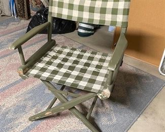 Vintage outdoor director's chair,  was $15, NOW $6