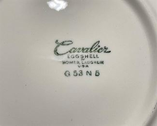 Stamp on back of china