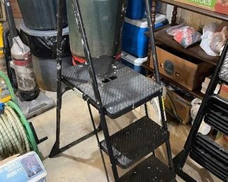 Pair of 3 step ladder with tray,  was $34 each, NOW $25 each
