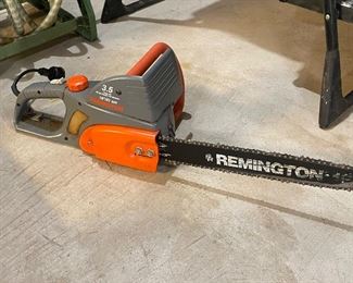 Remington 3.5 HP electric chain saw,  was $50, NOW $35