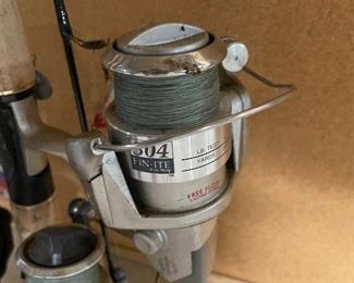 Additional closeup view of reel